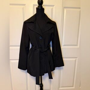 Marc New York Classic Black Trench Coat